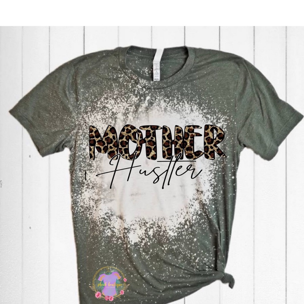 mother hustler bleached tee